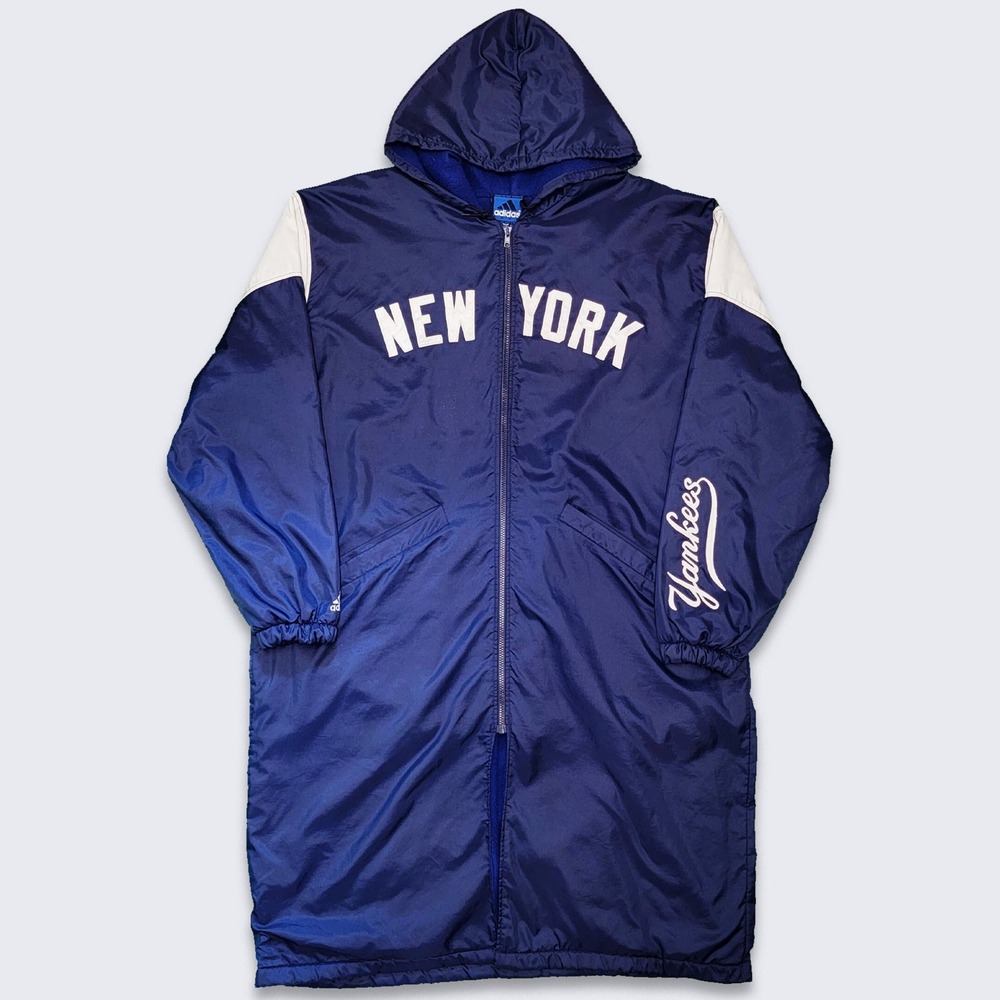 New York Yankees Vintage 90s Adidas Trench Coat